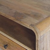 Solid State Studio Mikhail Mango Wood Wall-Mounted Bedside Table