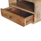 Solid State Studio Mikhail Mango Wood Wall-Mounted Bedside Table