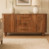 Solid State Studio Grigory 3 Drawer 2 Door Mango Wood Sideboard