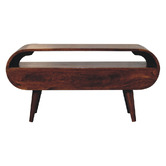 Solid State Studio Chestnut Yury 2 Drawer Mango Wood TV Unit