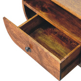 Solid State Studio Chestnut Yury 2 Drawer Mango Wood TV Unit