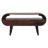 Solid State Studio Walnut Yury 2 Drawer Mango Wood TV Unit