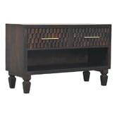 Solid State Studio Ambrose 2 Drawer Mango Wood Shoe Rack