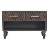 Solid State Studio Ambrose 2 Drawer Mango Wood Shoe Rack