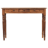 Solid State Studio Chesnut Huxley 3 Drawer Mango Wood Console Table