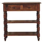 Solid State Studio Demi 2 Drawer Mango Wood Console Table