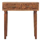 Solid State Studio Ambrose 2 Drawer Mango Wood Console Table