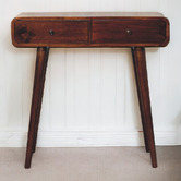 Solid State Studio Artemis 2 Drawer Mango Wood Console Table