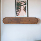 Solid State Studio Alexis Mango Wood Wall-Mounted Console Table