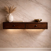 Solid State Studio Klaudia Mango Wood Wall-Mounted Console Table