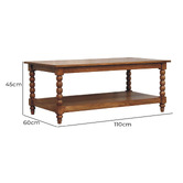 Solid State Studio Lasso Mango Wood Coffee Table