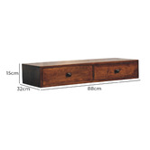 Solid State Studio Klaudia Mango Wood Wall-Mounted Console Table