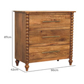 Solid State Studio Apollo 3 Drawer Chest