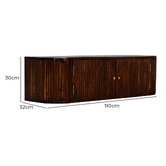Solid State Studio Nikita Mango Wood Wall-Mounted TV Unit