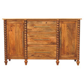 Solid State Studio Apollo 3 Drawer 2 Door Mango Wood Sideboard