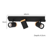 Sorella Living Cartagena Steel 3-Light Bar Spotlight