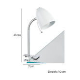 Sorella Living Lara Metal Flexible Clamp Lamp