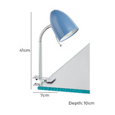 Sorella Living Lara Metal Flexible Clamp Lamp