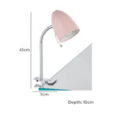 Sorella Living Lara Metal Flexible Clamp Lamp