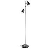 Sorella Living Lara Steel 2 Light Floor Lamp