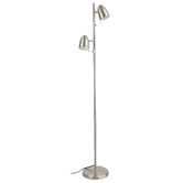 Sorella Living Lara Steel 2 Light Floor Lamp