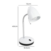 Sorella Living Lara Metal Flexible USB Desk Lamp