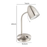 Sorella Living Lara Metal Dome Desk Lamp