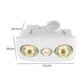 Sorella Living Vesuvius 275W Bathroom Heater with LED