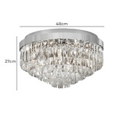 Sorella Living Valparaiso Crystal Flush Mount Ceiling Light