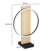 Sorella Living Boyal Rubberwood LED Table Lamp