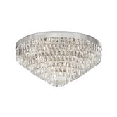 Sorella Living Valparaiso Steel &amp; Glass Flush Mount Ceiling Light