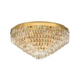 Sorella Living Valparaiso Steel &amp; Glass Flush Mount Ceiling Light