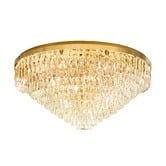Sorella Living Valparaiso Steel &amp; Glass Flush Mount Ceiling Light