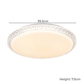 Sorella Living Delilah Round Crystal Look LED Oyster Light