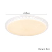 Sorella Living Delilah Round Crystal Look LED Oyster Light