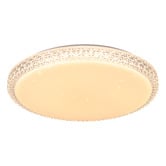Sorella Living Delilah Round Crystal Look LED Oyster Light