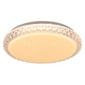 Sorella Living Delilah Round Crystal Look LED Oyster Light