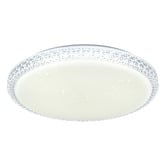 Sorella Living Delilah Round Crystal Look LED Oyster Light