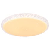 Sorella Living Delilah Round Crystal Look LED Oyster Light