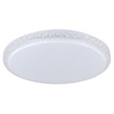 Sorella Living Delilah Round Crystal Look LED Oyster Light