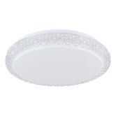 Sorella Living Delilah Round Crystal Look LED Oyster Light