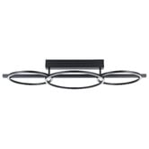 Sorella Living Lanacera Steel LED Semi Flush Ceiling Light