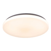 Sorella Living Diego Steel 38cm LED Oyster Light with Microwave Sensor