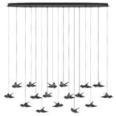 Sorella Living Paratebueno Steel 17 Birds LED Linear Pendant