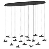 Sorella Living Paratebueno Steel 17 Birds LED Linear Pendant
