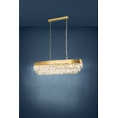 Sorella Living Valparaiso Cut Glass 115cm Linear Chandelier