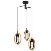 Sorella Living Basildon Steel 3 Light Cluster Pendant