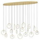 Sorella Living Oblong Portocolom 17 Light LED Pendant