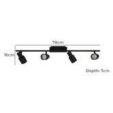 Sorella Living Davida 4 Light Bar Spotlight