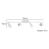 Sorella Living Davida 4 Light Bar Spotlight